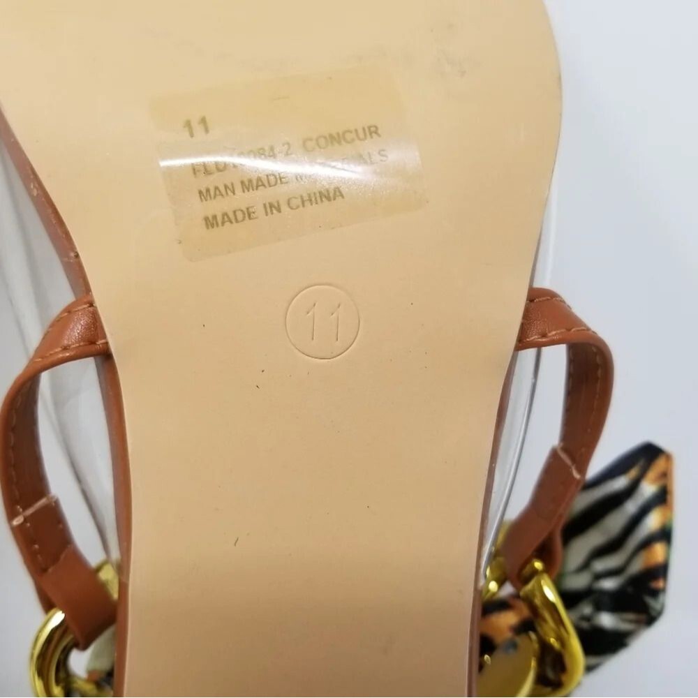 Cape Robbin Concur Transparent Square Open Toe He… - image 8